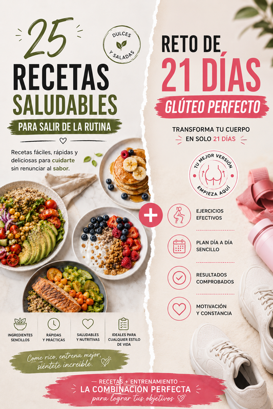 RUTINA 21 DÍAS + 25 RECETAS GRATIS